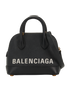 Small Ville Top Handle Bag, &pound;495, Handbags, Black, Leather, Back view